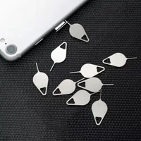 100/10Pcs Metal Eject Sim Card Tray Open Pin Needle Key Tool for Universal Phone for IPhone 14 13 SamSung Xiaomi Apple IPad 5