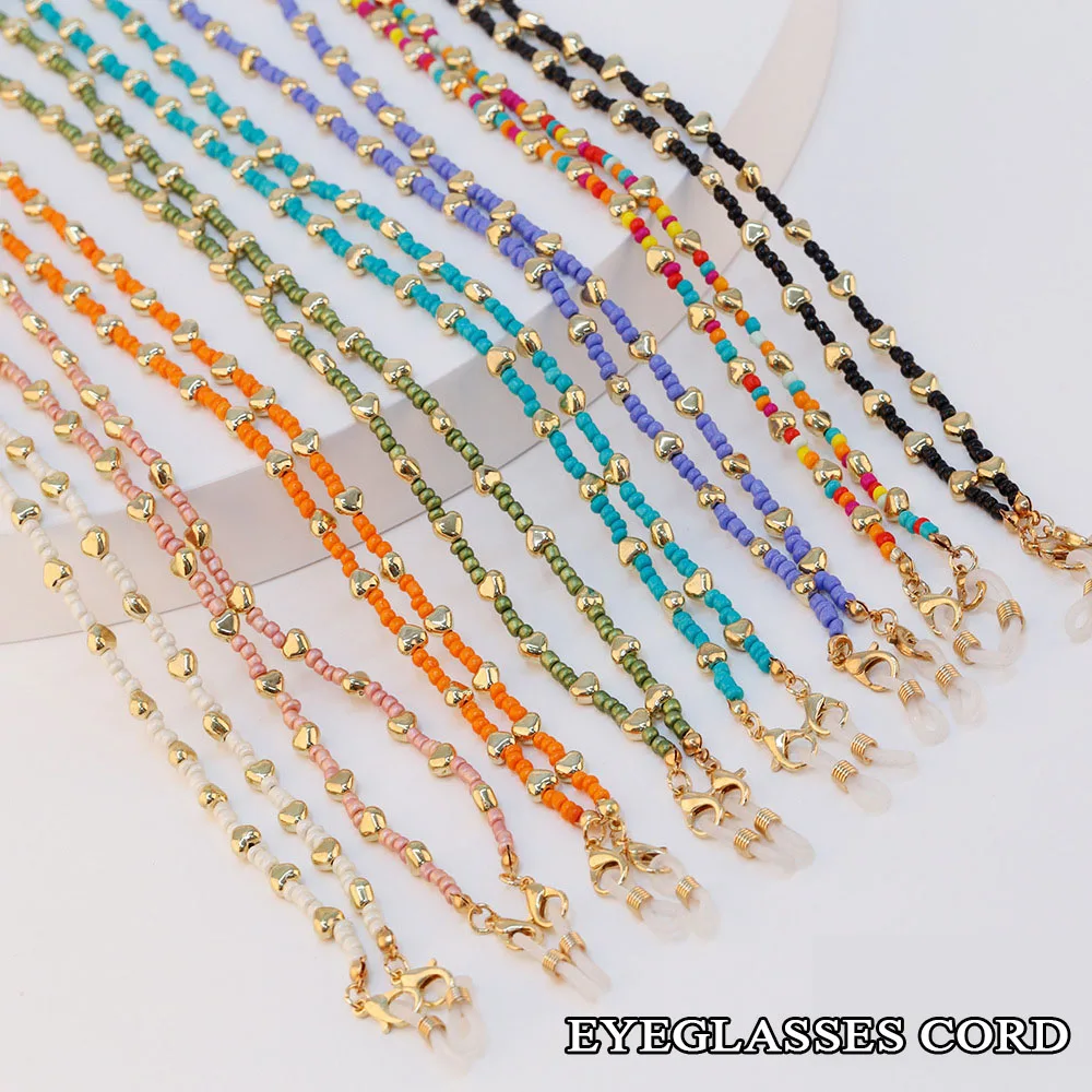

Fashion Girl Crystal Beaded Glasses Chain Sunglasses Rope Anti-lost Accessories Ladies Temperament Sunglasses Rope Glasses Chain