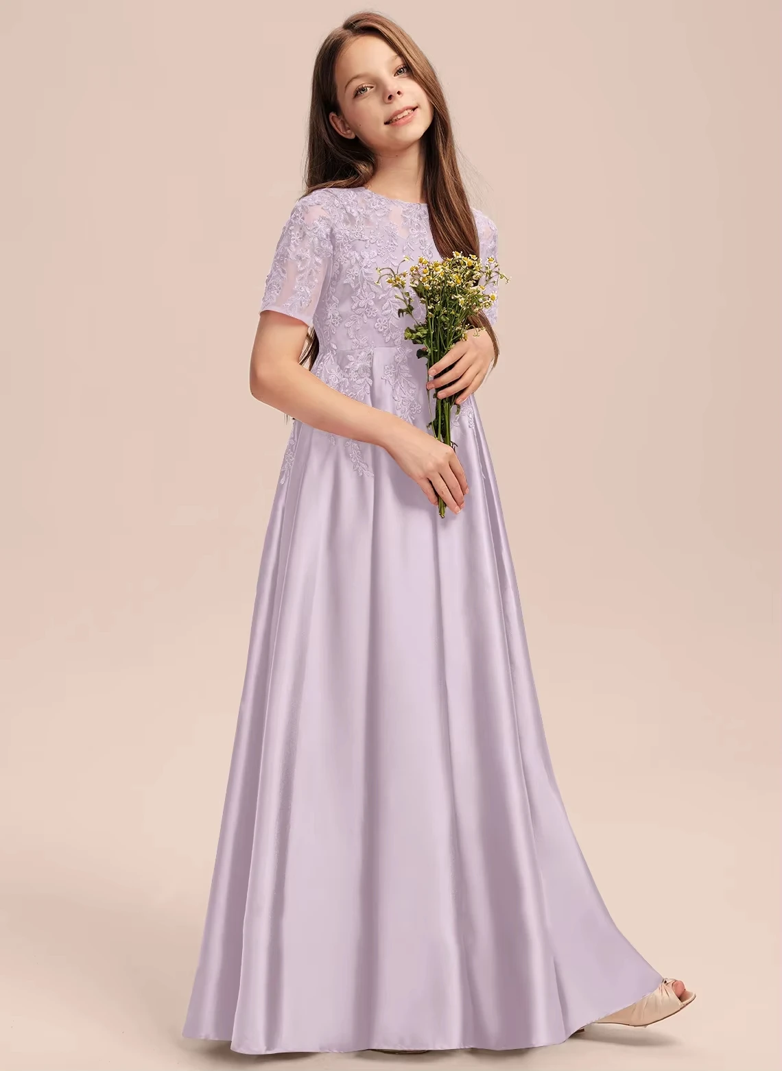 cut out bridesmaid dresses GLS Front Cut-Out Bridesmaid Long Formal Dress - Coral - XL