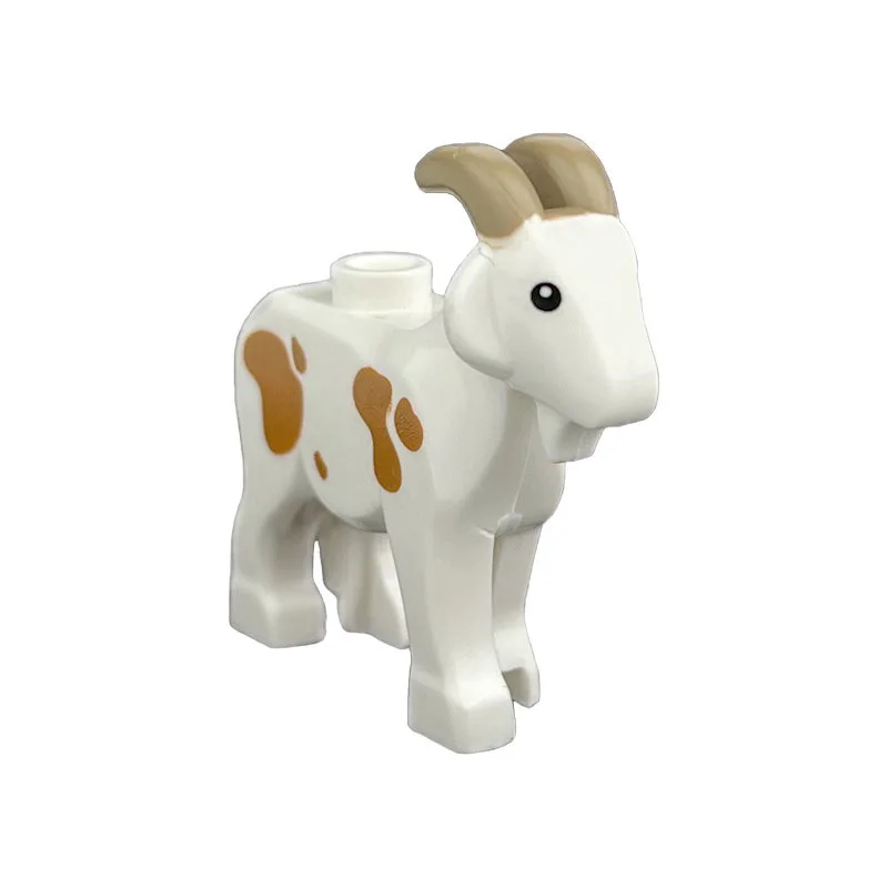 Screwing Blocks Animals Cute Sheep Goat Cow Pig Dog Chicken Livestock Figures MOC Building Blocks Toys for Children Gifts DIY Toy Animal Part jenga colored blocks