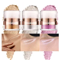 3 Color Highlighter Powder Body Glitter Powder Shimmer Contour Blush Sparkling Makeup for Face Eye Body Highligh Makeup 2