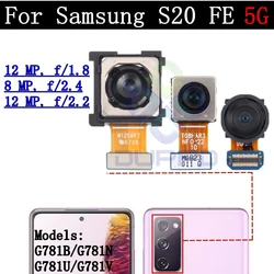 Front and Rear Camera Lens Cover with Frame Holder for Samsung Galaxy S20 FE 5G Replacement (S20FE 5G Back all)