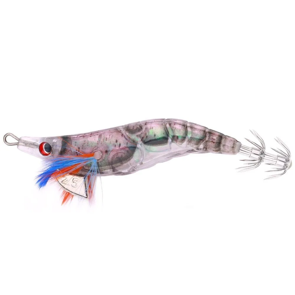 10cm 12g 2,5 # Haken Angeln Locken Künstliche Tintenfisch Haken Jigs Nachtleuchtende Tintenfisch Tintenfisch Jigs Lockt Spinnerbait Holz Garnelen – Detail 6