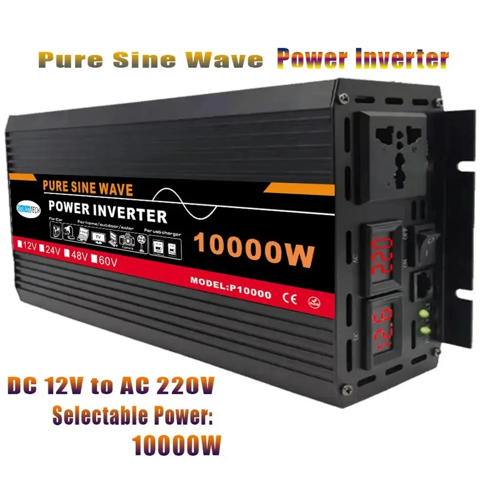 

10000W Pure Sine Wave Power Inverter For Solar System/Solar Panel/Home/Outdoor/RV/Camping Wave Power Inverter