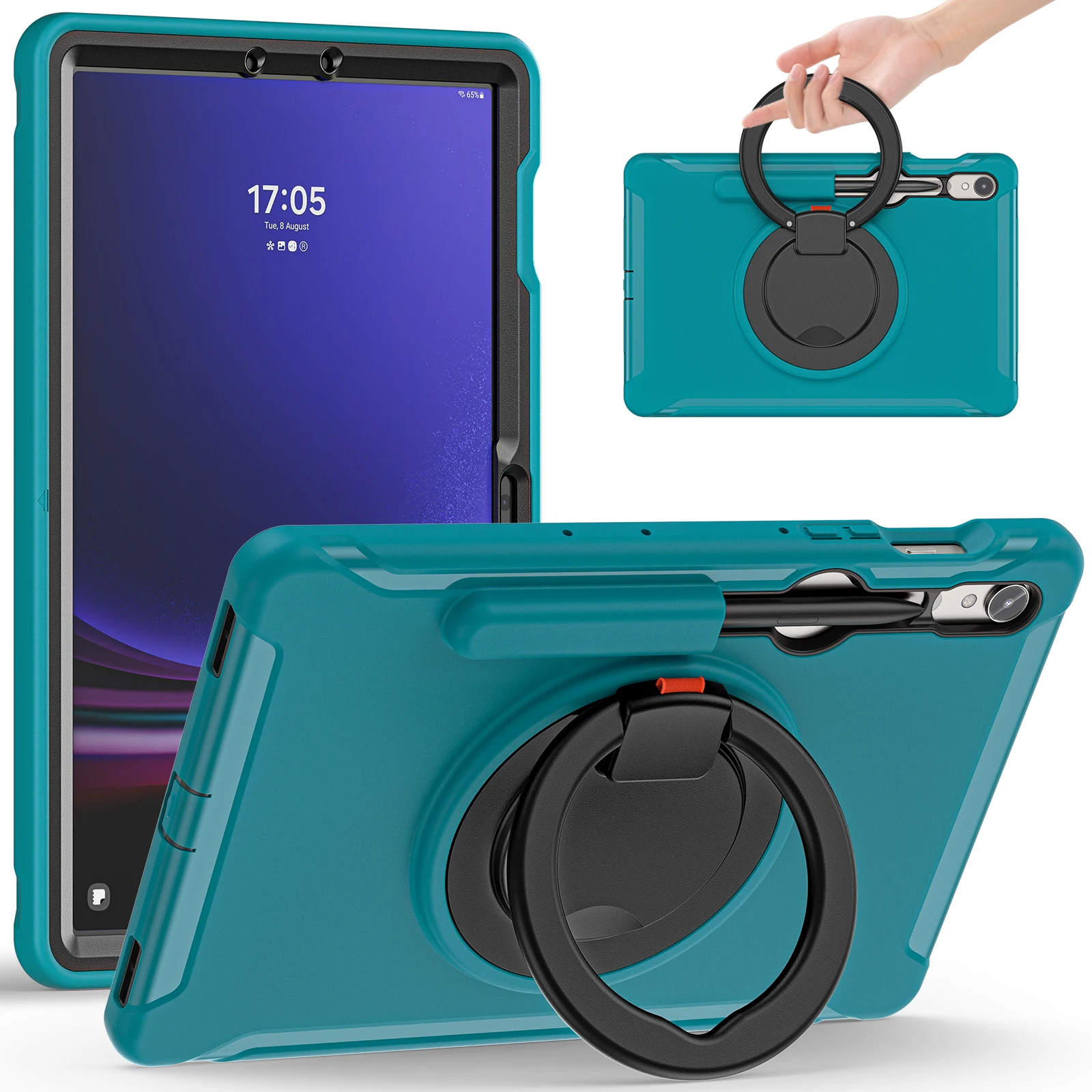 Universal Stand Case for Tablets - Protective Cover with Adjustable Viewing Angles