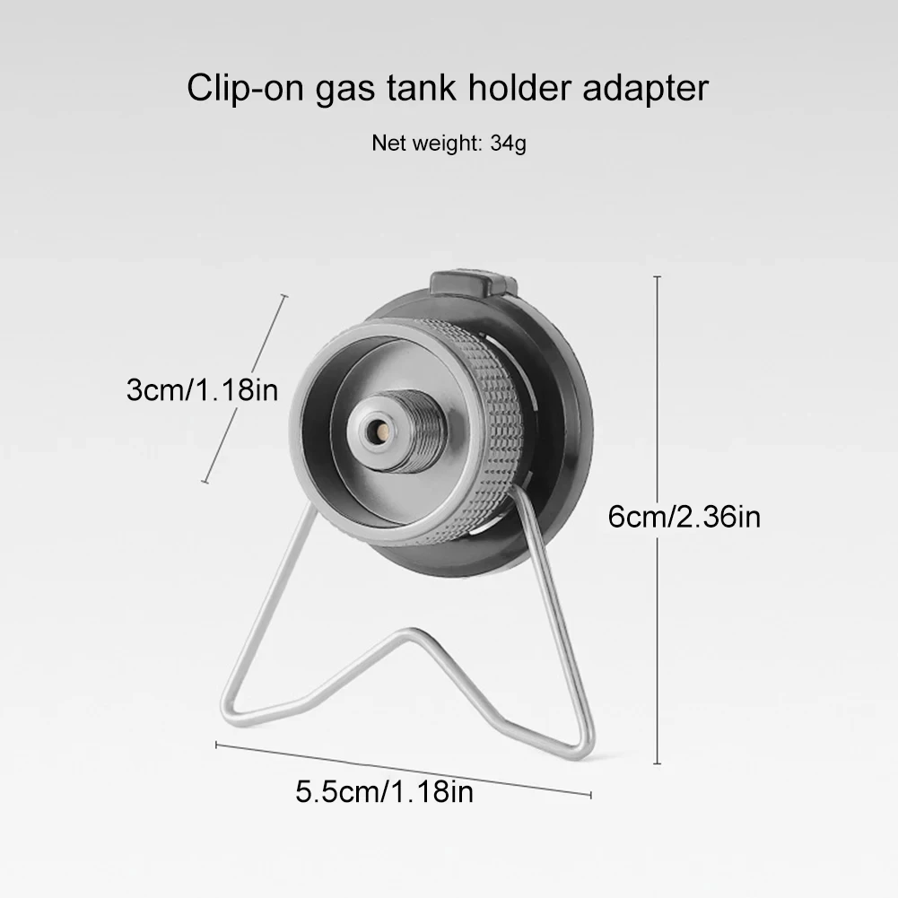 Camping Butane Adapter – Portable Gas Tank Converter with Bracket 4