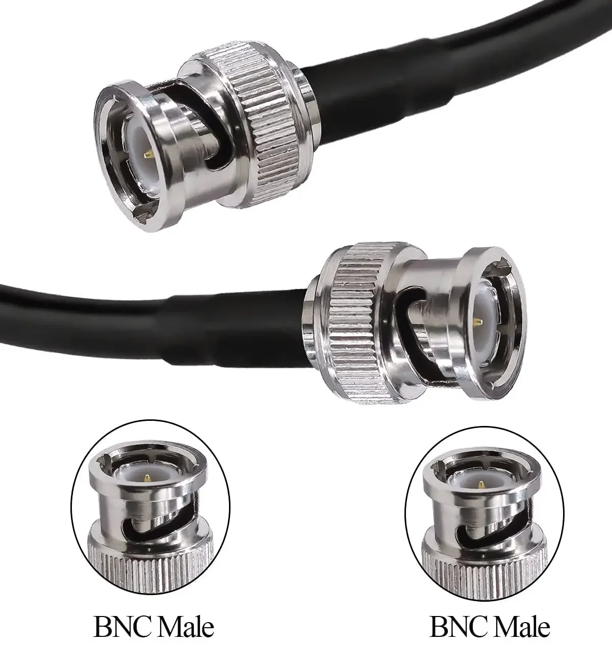 RG58 Extension Cable BNC Male to BNC Male Jumper Low Loss CB