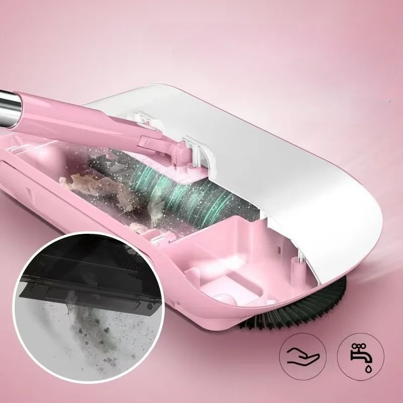 Household Hand Push Sweeping Dustpan and Floor Mopping Integrated Sweeping Machine, Rotatable, Easy To Clean and Vacuum Cleaner