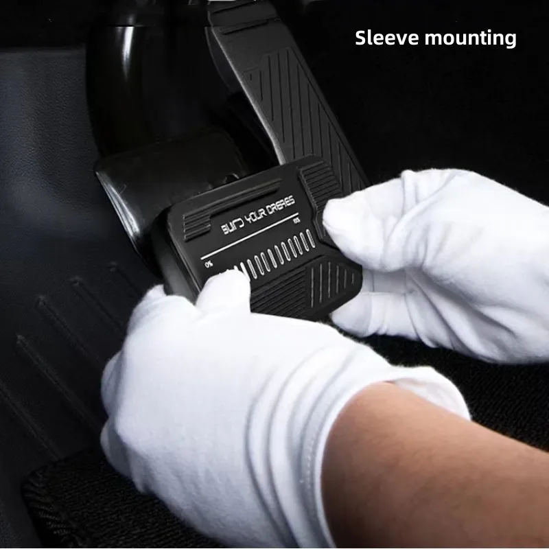 Aluminum Alloy Car Accelerator Pedal Protection Cover Brake Modified Anti-slip Pedal For BYD Song Plus DMi EV