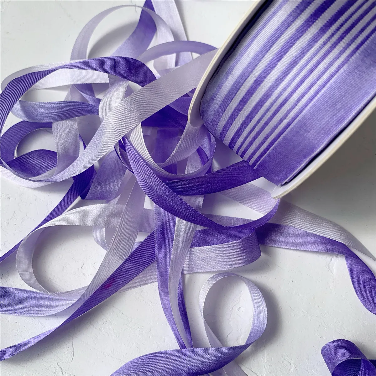 4MM 10MM Variegated Of 100% Pure Silk Embroidery Ribbon Thin Taffeta Ins  Style Handcraft Embroidery Natural Pure Silk Ribbon - AliExpress