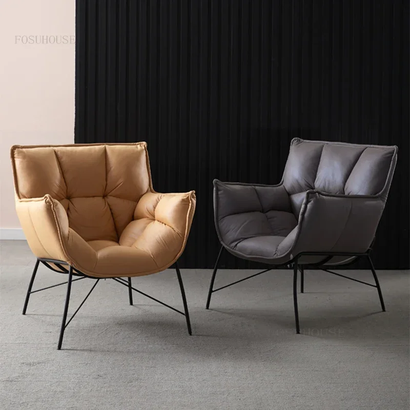 Nordic living room chairs living room furniture light luxury lazy sofa chair bedroom fashion backrest chair leisure armchair living room chair