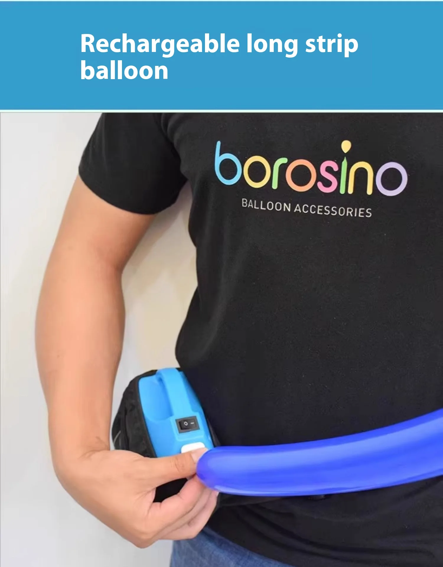 B211, aufblasbare elektrische Luftpumpe mit Ballon, Geburtstagsparty-Zubehör, Hochzeitszubehör, doppelschichtige elektrische Ballonpumpe, Party – Detail 8