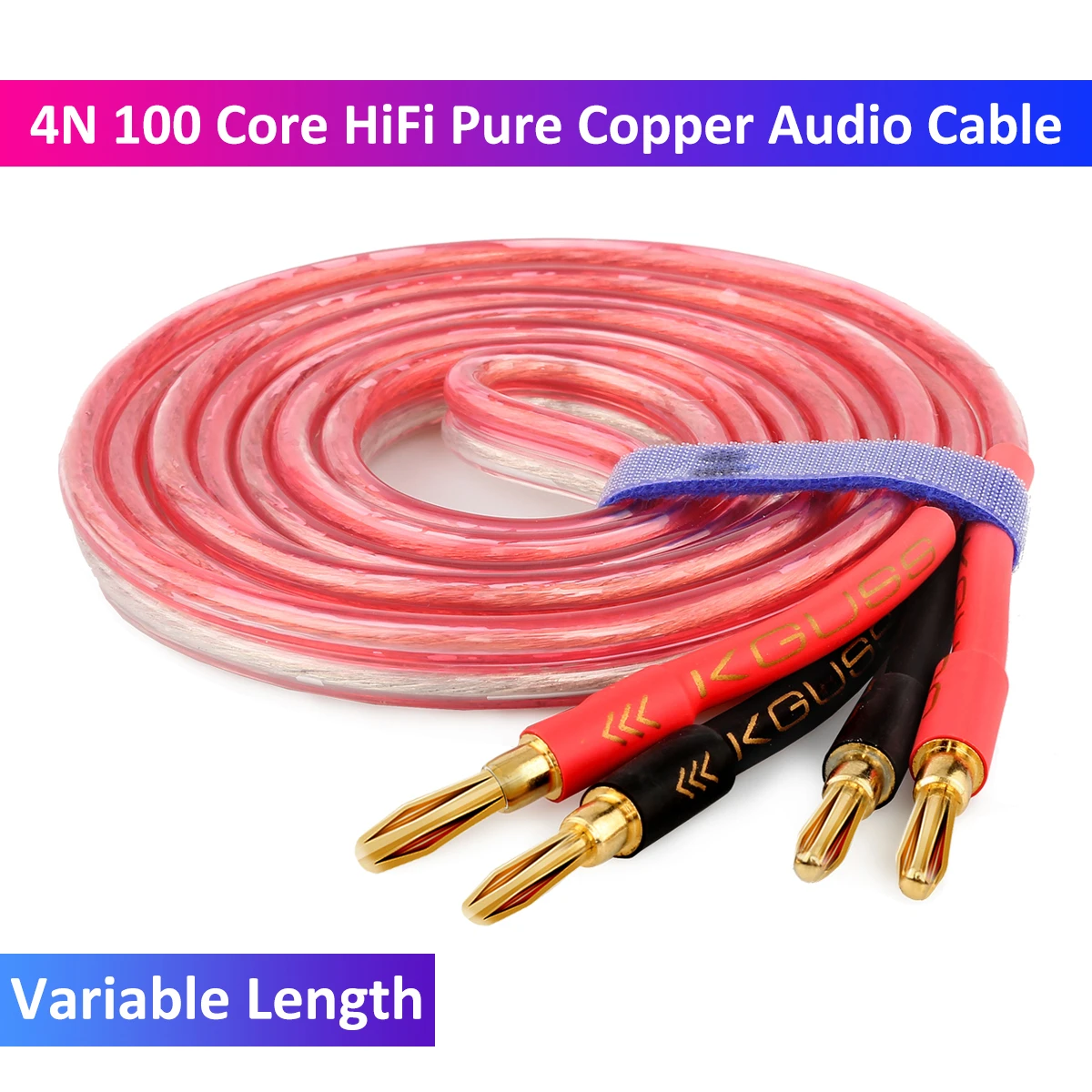 Hifi Gold Plated Speaker Cable Highend 4n Speaker System Oxygenfree