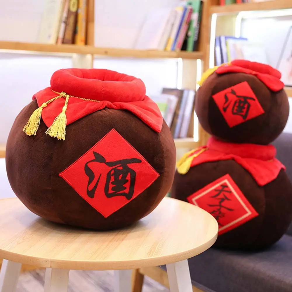 Soft Toy Lan Wang Ji Anime Dolls The Grandmaster Of Demonic Wine Jar Stuffed Toys Plush Toys Wine Jar Plush Doll Mo Dao Zu Shi