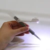 1PC Led Acne Needle Tweezers Blackhead Blemish Pimples Removal Pointed Bend Gib Head Face Care Tools Comedone Acne Extractor 4