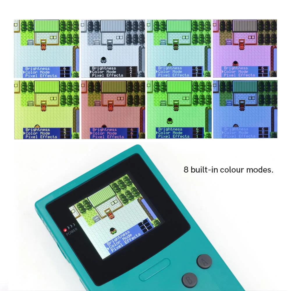 Kit Lcd de Retroiluminação para Gameboy Color Queda Real em 245 Polegadas Gbc Retro Pixel Ips hd sem Solda e Guarnição Shell Mais Novo 2023 - Image 6