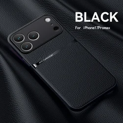 Luxury Shockproof Leather Magnetic Phone Case Coque - iPhone 16 (1)