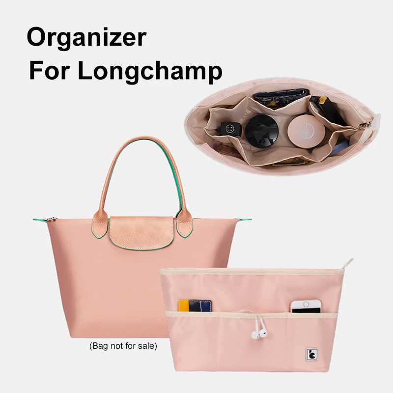 Lo dudo Exagerar Templado Longchamp-organizador de inserción de nailon suave para mujer, bolsa de  maquillaje, bolso de viaje, monedero interior, bolsas de cosméticos  portátiles _ - AliExpress Mobile