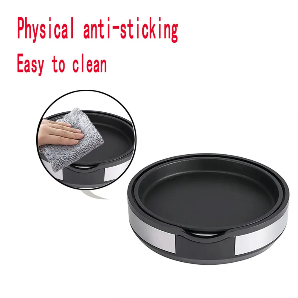 Multi-function Pancake Maker Non-stick Baking Machine with 3 Interchangeable Plates Pancake Maker for Omelette Steak Takoyaki 6