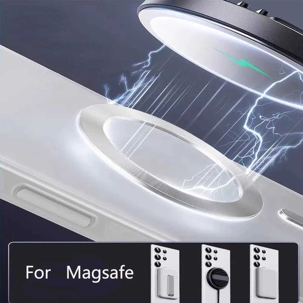 Luxury Wireless Magnetic Clear Acrylic Case with Full Back and Camera Lens Protection