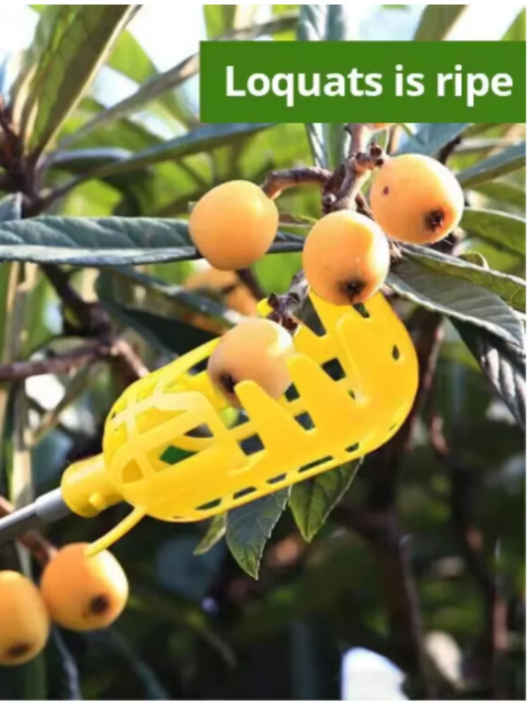 Farm Garden Picking Device Deep Basket Fruit Picker Head Convenient Fruit Catcher Apple Peach
