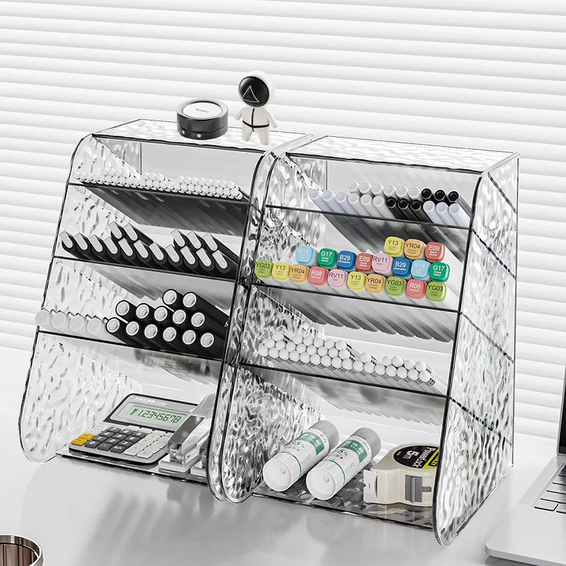 

Держатель для ручек и карандашей, настольный органайзер для ручек, Большой Вместительный Настольный органайзер для школы и офиса с 4 Сетками