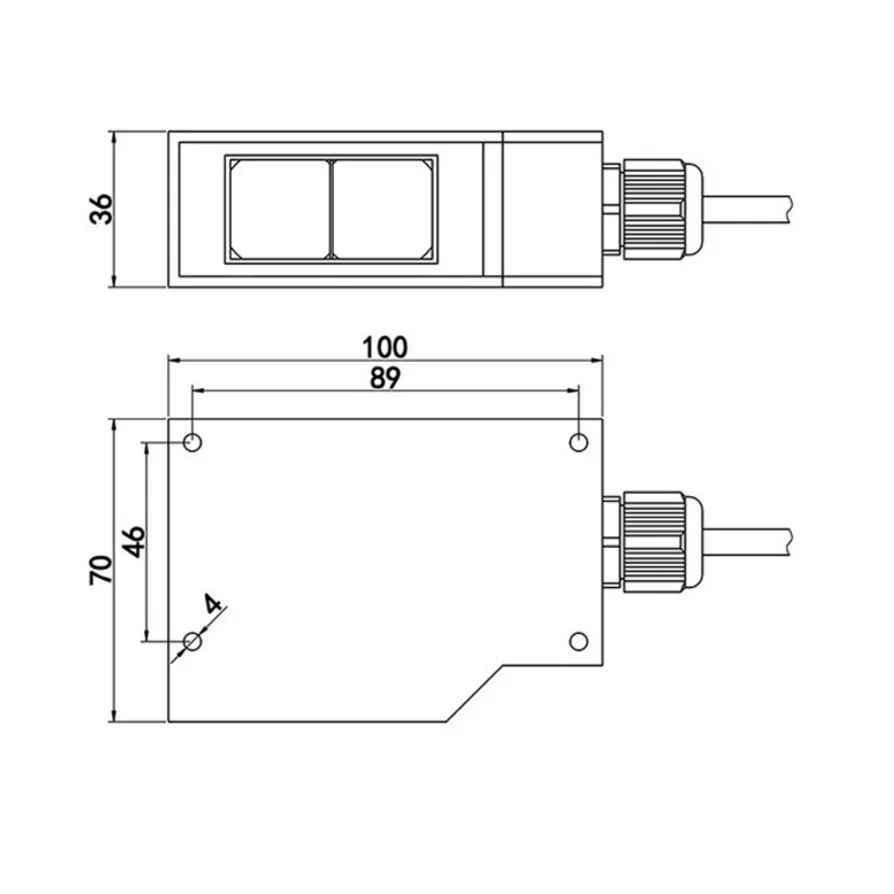 BXUAN 광전 센서 E3K 20m 감지 거리 스위치 센서 NPN PNP 24V 110V 220V 근접 센서