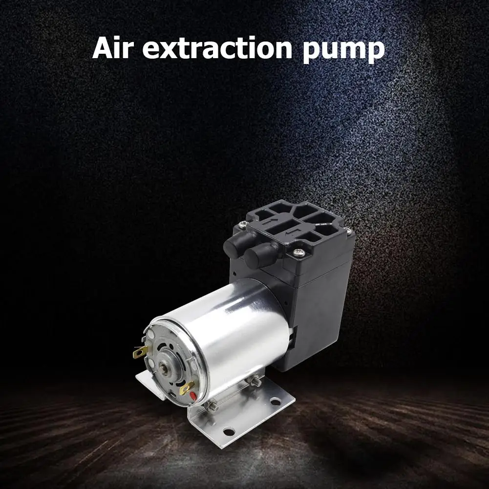 High Negative Pressure Suction Diaphragm Pump with Holder Mini Air Compressor Suction Pump DC 12V Air Booster 6W 65kpa air pump air compressor