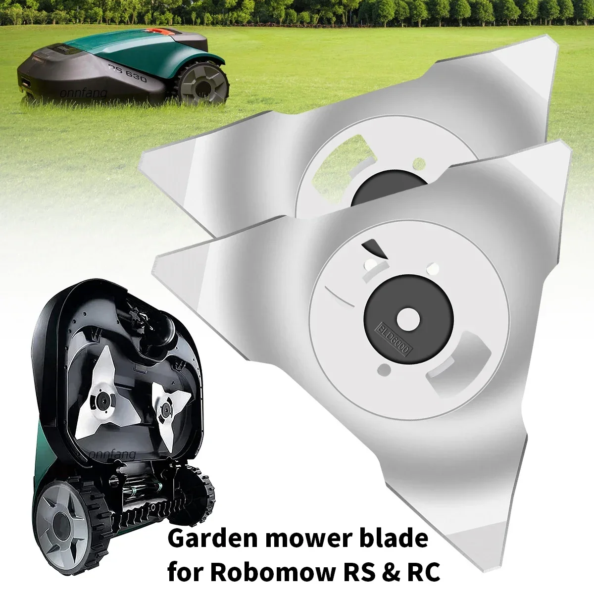 Lame Di Taglio Della Sostituzione Del Tosaerba Dell'Acciaio Inossidabile Della Lama Del Robot Del Prato Inglese Per Le Parti Mobili Automatiche Della 