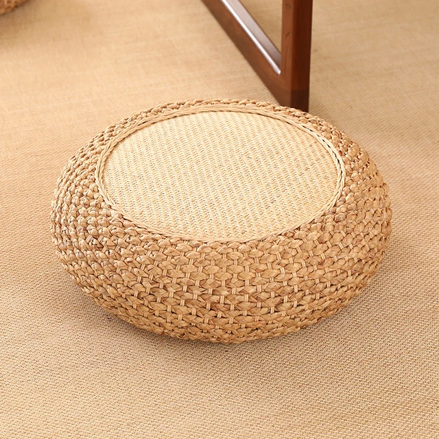 rattan ottoman Kinitted pouf at Damedai Store Aliexpress