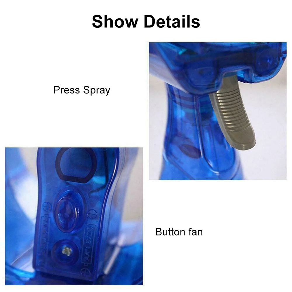 Portable Mini Hand Held Spray Fan Humidifier Outdoor Spray For Camping Hiking Air Cooler