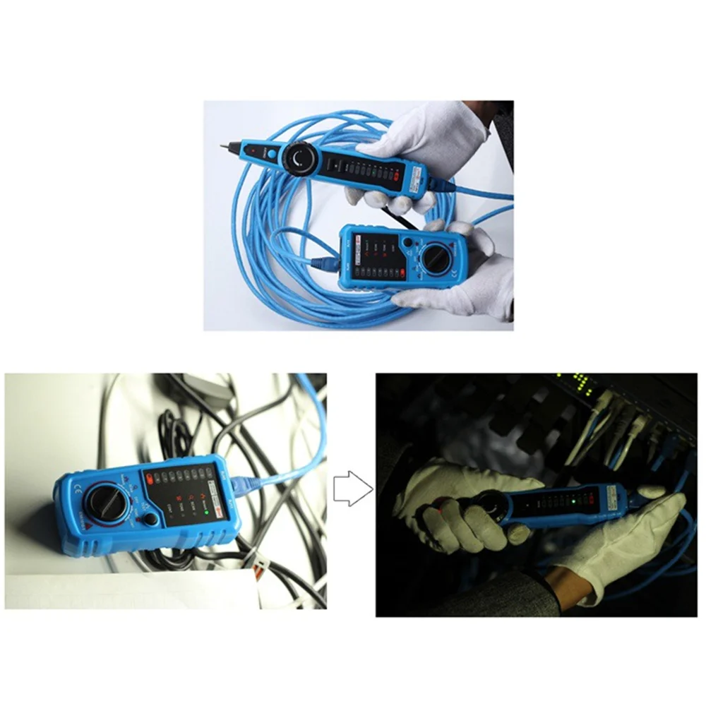 RJ11 RJ45 Cat5 Cat6 전화선 추적기, 토너 추적기, 이더넷 LAN 네트워크 케이블 테스터, 라인 파인더 감지기