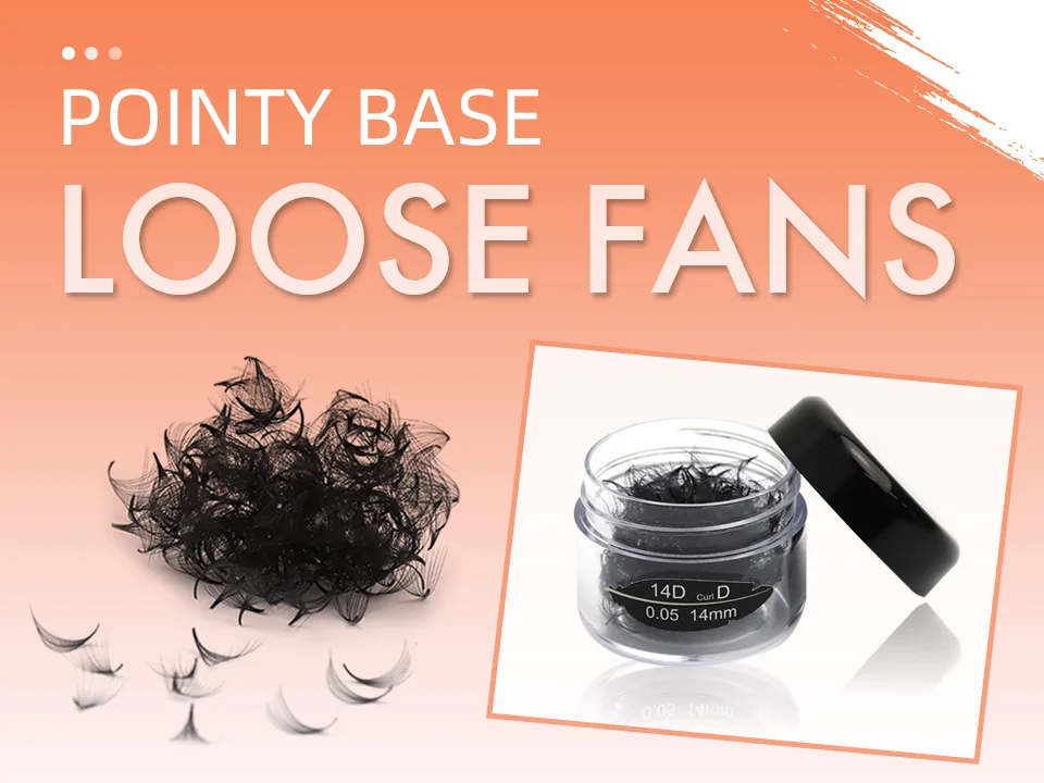 100/300/500 Loose Fans Thin Pointy Base Premade Fans Lash Russian Volume Sharp Narrow Stem Cluster Eyelash Extensions Faux Mink 100/300/500 Loose Fans Thin Pointy Base Premade Fans Lash Russian Volume Sharp Narrow Stem Cluster Eyelash Extensions Faux Mink