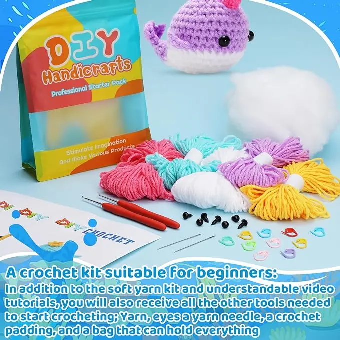 Whale Crochet Kit – 2PCS 6