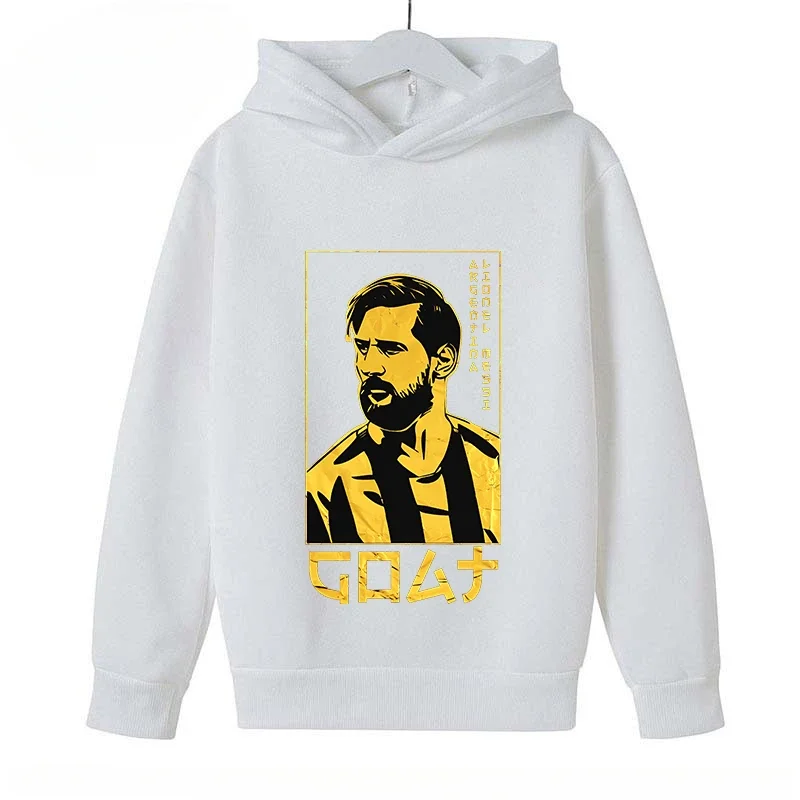 thumbnail image 1 of Sudaderas con capucha para niños, camisetas casuales, sudaderas de primavera y otoño para niños y niñas, camisetas deportivas con estampado de Messi para niños, ropa para niños, 1 of 5