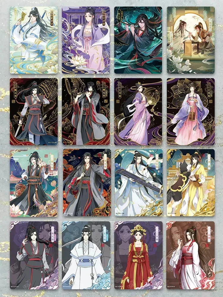 Anime Mo Dao Zu Shi Drunk Dreams Signature Cards Grandmaster Of Demonic Cultivation Wei Wuxian Lan Wangji Collection Cards photo cards comics photo cards manga photo cards