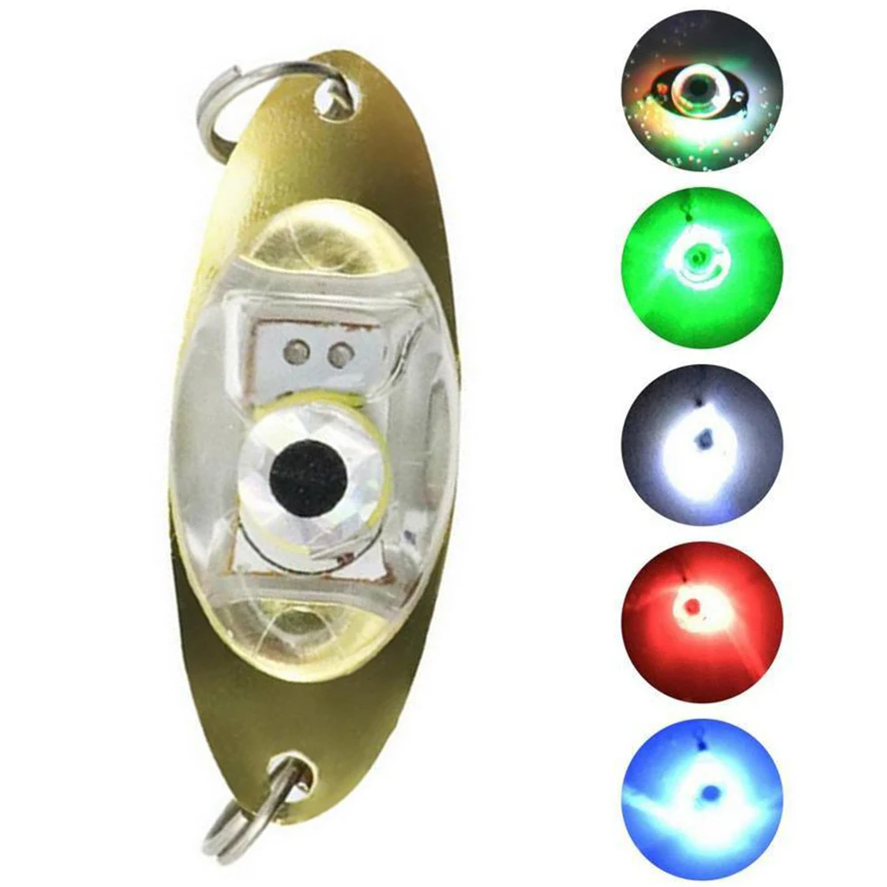 Fishing Lure Fishing Lures Spoons Underwater Bass Halibut Flasher Saltwater Trolling Deep Drop Light LED Lighted Bait Flasher For Attracting fishing lure