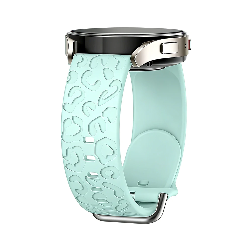 Leopard Engraved Silicone Wristband Bracelet