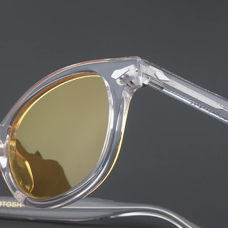 Johnny Depp Polarized Sunglasses Man Round Lemtosh Sun Glasses Woman Luxury Brand Vintage Acetate Frame Night Vision Goggles