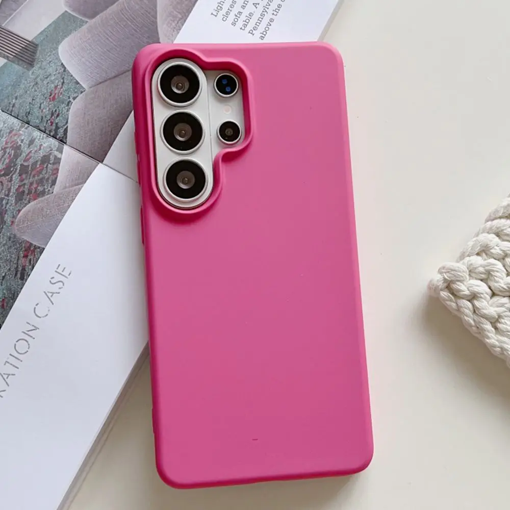 Candy Color Flocking Protective Soft Liquid Silicone Case