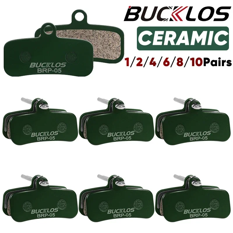 Ceramic Hydarulic Disc Brake Pads BUCKLOS For SHIMANO D02S N03A 1/2/4/6/8/10Pair MTB Brake Pad Wear-resistant Disc Pads