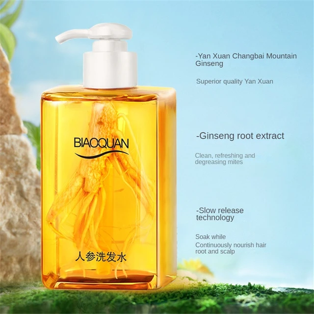 Estratto di Ginseng Shampoo per capelli controllo dell'olio idratante  nutriente antiforfora prevenire la caduta dei capelli cura professionale  dei capelli 300ML - AliExpress
