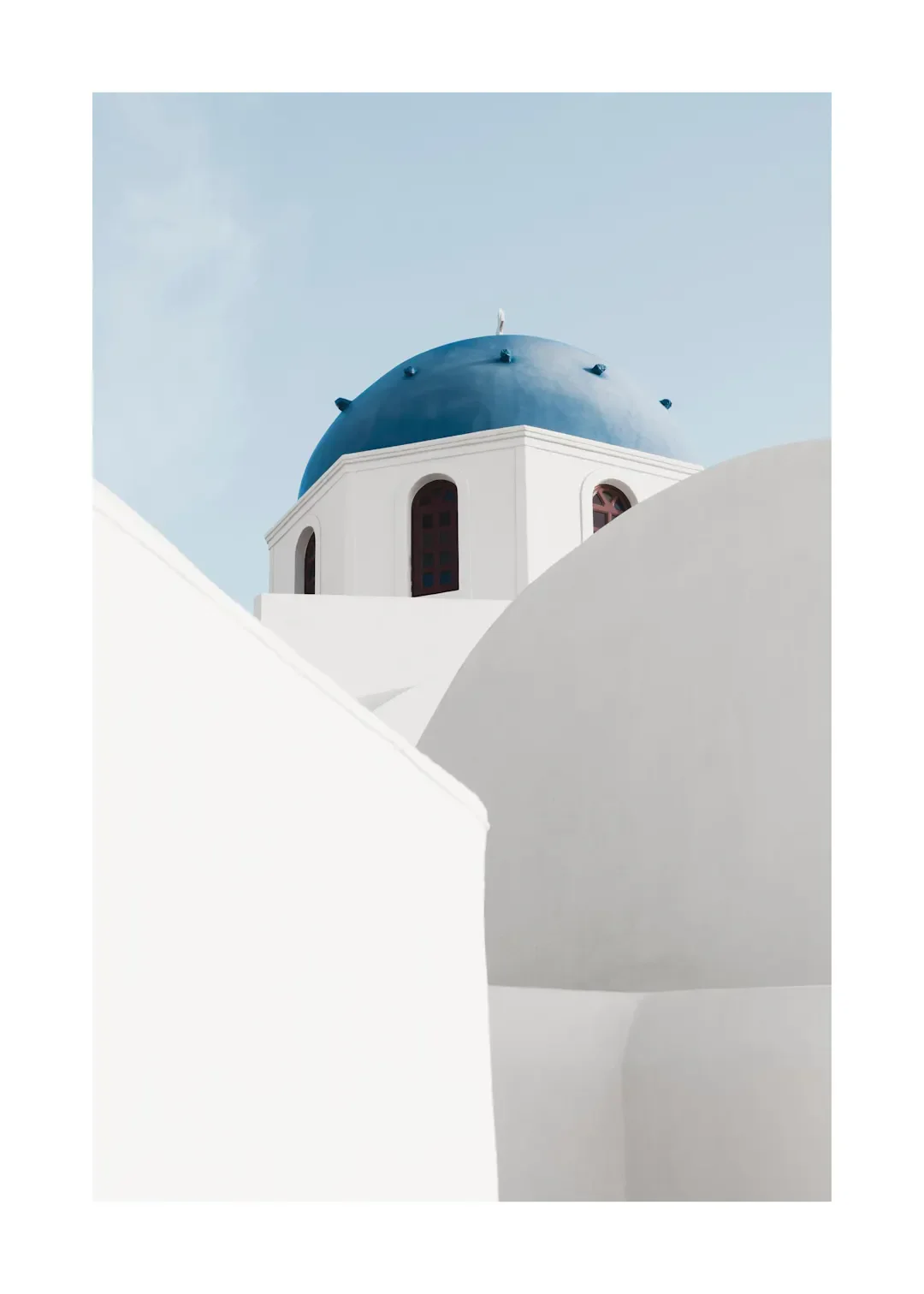 Tropical Blue Sea and White Sand Beach Canvas Wall Art