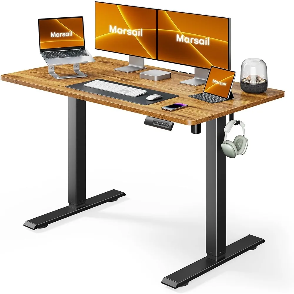 

Electric Standing Adjustable Height, Adjustable Stand up Desk for Home Office Furniture Computer Desk Memory Preset