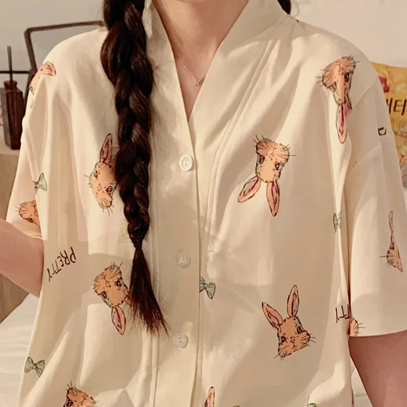 Nursing Dress Summer Cotton Chest Pad Postpartum Short Sleeves Maternity Sleepwear Breastfeeding Period Anticipation