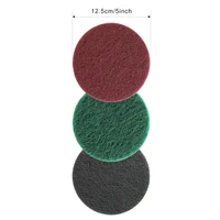20 Pcs 5 Inch Industrial Circular Scouring Pad Well-fitting Wear-resistant and Durable Making Cleaning and Grinding Easier 2