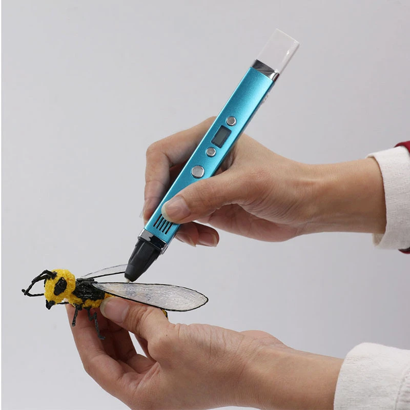 3rd Generation Printing Pen 3D Stereoscopic Drawing Pen ABS/PLA Consumables Universal Creation Painting Brush Gift