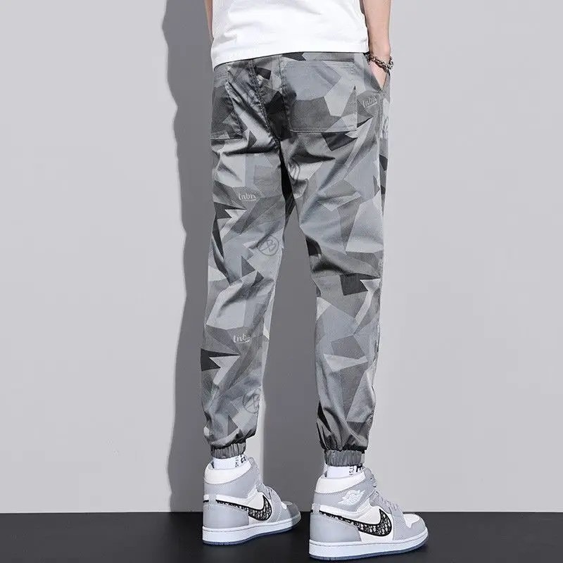 Military Tactical Camouflage Men Pants Handsome Y2K Streetwear Joggers Summer Thin Quick Dry Patalon Radish Harem Punk Hip Hop