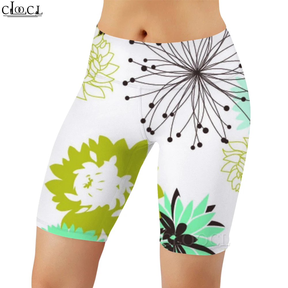 

CLOOCL Fashion Sweatpants Women Legging Watercolor Flower 3D Printed Sexy Shorts for Female Push-up Gym Workout Outdoor Running