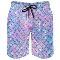 Mermaid Fish Scales Graphic Shorts Pants 3D Printing Hip Hop y2k Board Shorts Summer Hawaii Swimsuit Woman 2023 Surf Swim Trunks 1
